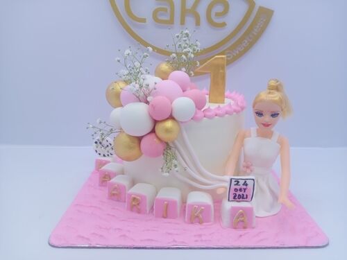 Balloon Barbie Cake 3 Balloon Barbie Cake